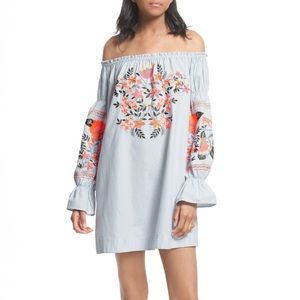 Free People Fluer Du Jour Strapless Dress